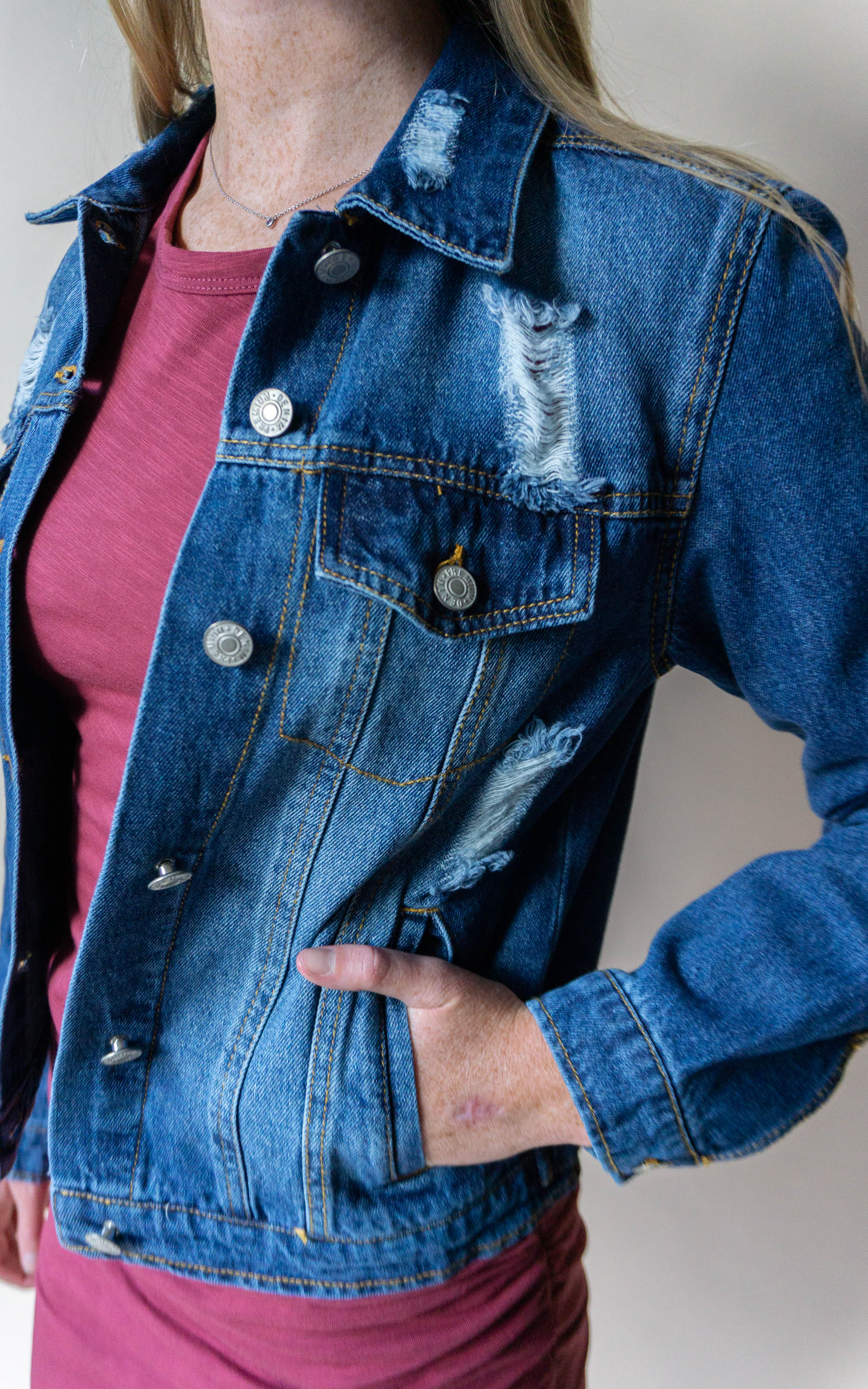 Aesthetic Collar Denim Jackets - UrbanWearOutsiders