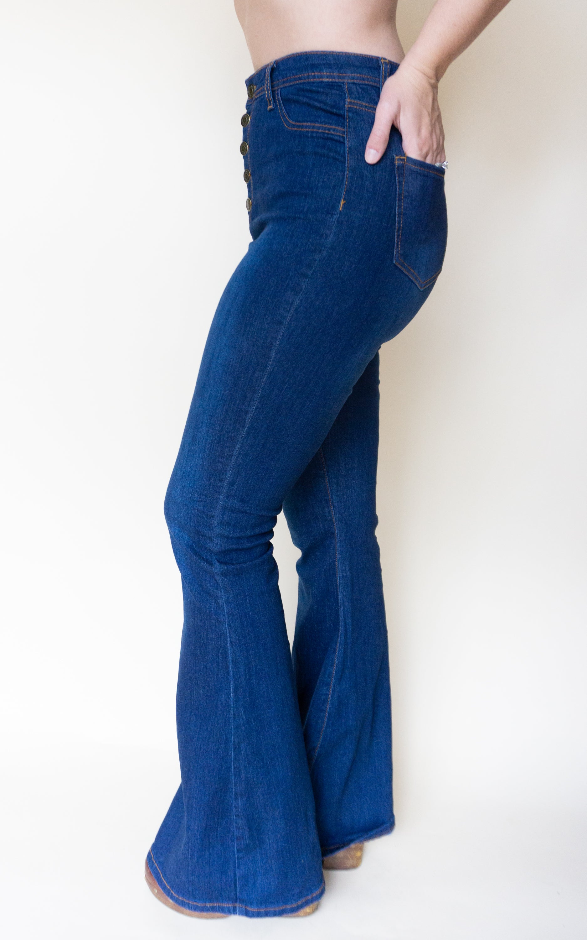 Ring My Bell wide leg jeans (other colors available